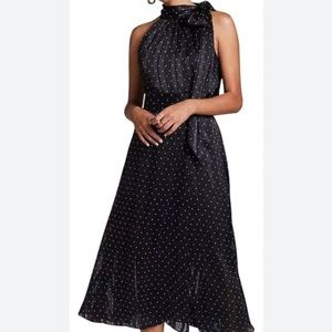 Anthropologie Sachin & Babi Polka Dot Halter Midi Dress NWT